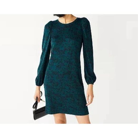 Nine West Dresses & Skirts - NWT Nine West Puff Long Sleeve Dress | Size M Green